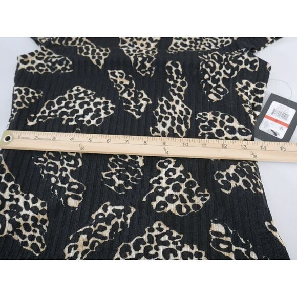 DKNY Womens Short Sleeve Animal Print Pullover Top XS - Picture 6 of 9